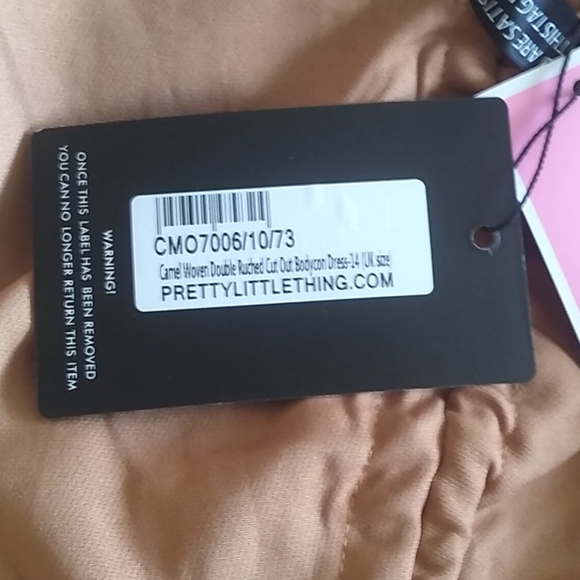 Pretty little thing Tan dress - Picture 2 of 2